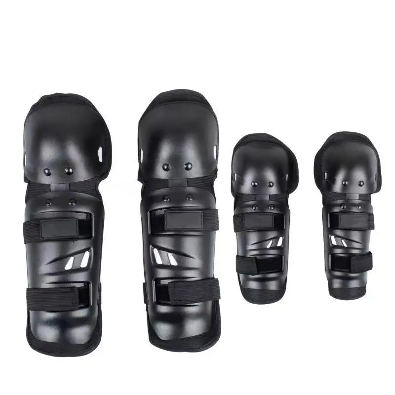 Fashionable Four-Piece Sports Protective Gear Cross-Country Motorcycle Riding Competition  Elbow Knee Pads High Performance