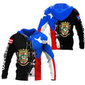 Autumn Winter Fitspi Puerto 3D Printed Unisex Zipper Hoodie Casual Jacket Pullover Wholesale