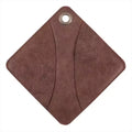 Wholesale Kitchen Towels and Potholders Handmade Rustic Leather Hot Pot Pad Leather Potholder With Pocket