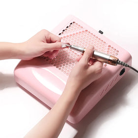 Strong Power New 80W Nail Vacuum Cleaner Manicure Tool With Remove Filter Nail Dust Collector Adjustable Nail Extractor Fan