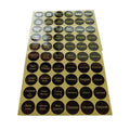 Black Hot Stamped Gold Product Identification Label Product Identification Sticker Packaging Sticker