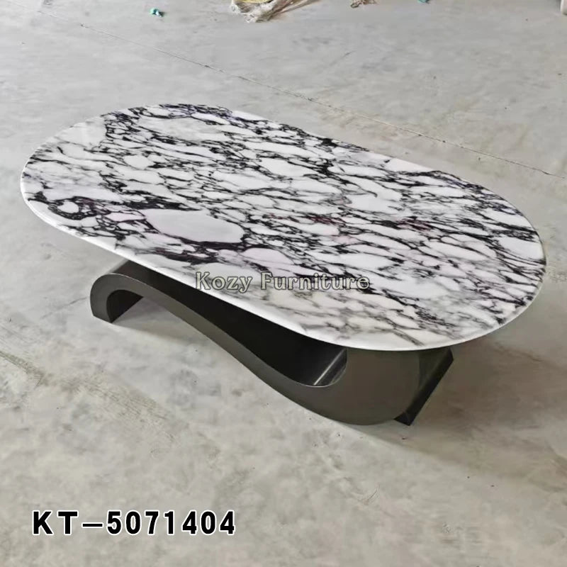 Modern Luxury Furniture Coffee Tables Rectangle Stone Living Room Coffee Table