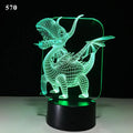 Custom Mini Colorful 3D Illusion Lamp Multi Power Supply Table Lamp USB Acrylic Rgb Led Light Base