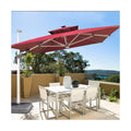 102mm Aluminum Pole Sun Powder Supply Parasol Umbrella for Garden Sunshade Cover