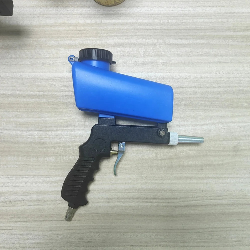 Aluminum Body Air Sand Blaster Gun Remove Remover for Metal Surfaces Gravity Feed Blaster Sandblaster Gun Kit for Air Compressor