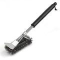 BBQ and Clean Brush Cleaning Stainless Steel Plastic Long Handle Bbq Grill Brush With Scraper