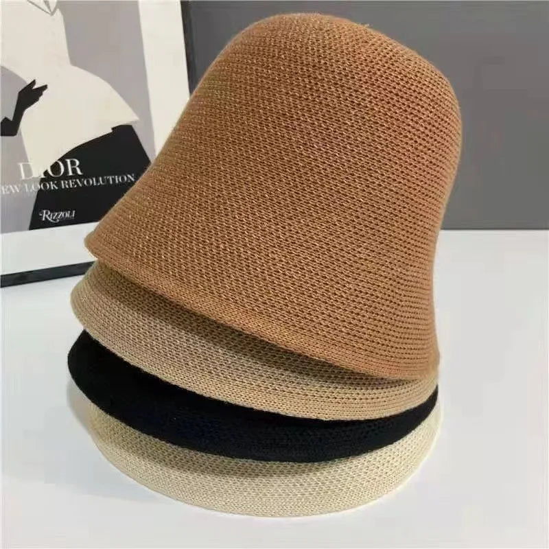 New Designer Fisherman Hat Foldable Summer Sun Beach Sun Hat Outdoor Bucket Hat Custom Logo Travelling Sunshade