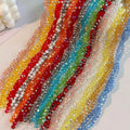 Wholesale 8mm Glass Beads Loose AB Colored Flat Beads Crystal Glass Beads for Jewelry Making