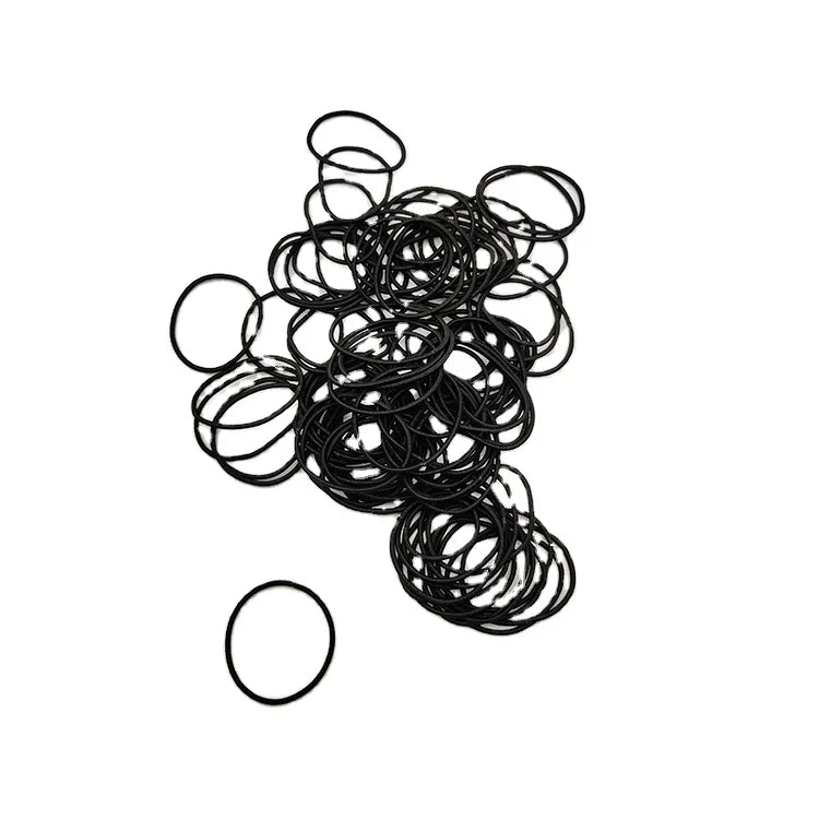 Song May Unisex 2mm High Elastic Polyester Hair Tie Simple Circle Hairband with Customizable Size & Color