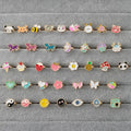 SC Wholesale Fashion Anxiety Rings Women TikTok Adjustable Gold Plated Spinning Icecream Bee Butterfly Fidget Ring for Kids Girl