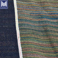 Beautiful Rainbow Colored Weft Dark Blue Indigo Candy Japanese Selvedge 100% Cotton Twill Shrink-Resistant Denim Fabric for