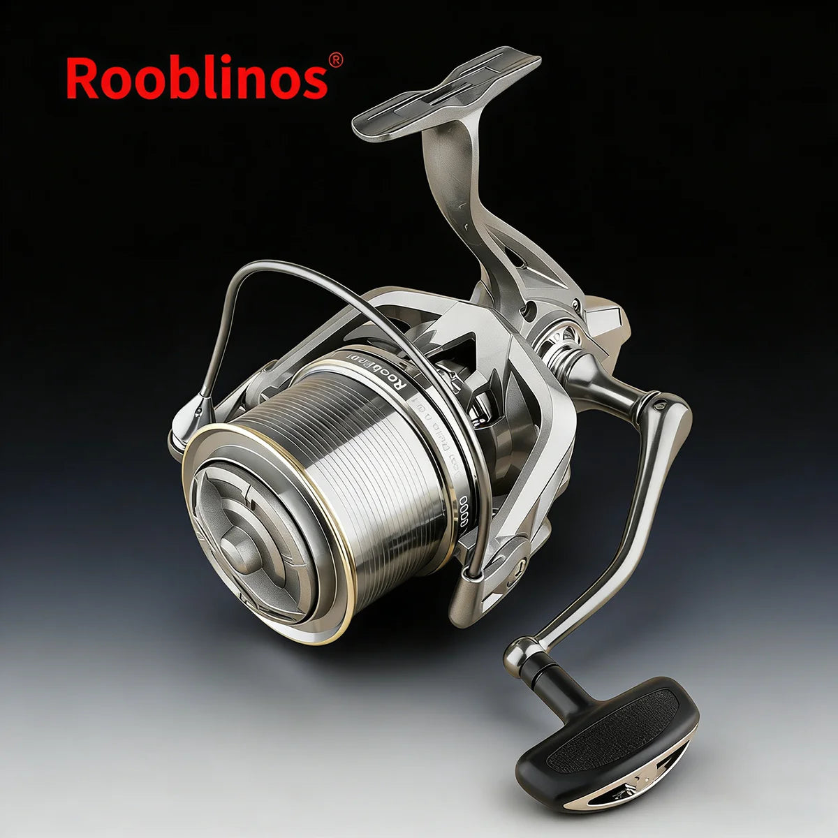 [Germany Stock] Rooblinos NGK Left Hand Aluminum Spinning 4.8:1 Gear Ratio 8000-14000 Series Lake Sea Two-Speed System