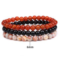 New Arrival Natural Stone Beads Bracelet Natural Semi-Precious Gemstone Beads Healing Crystal Bracelet Set JBS12333