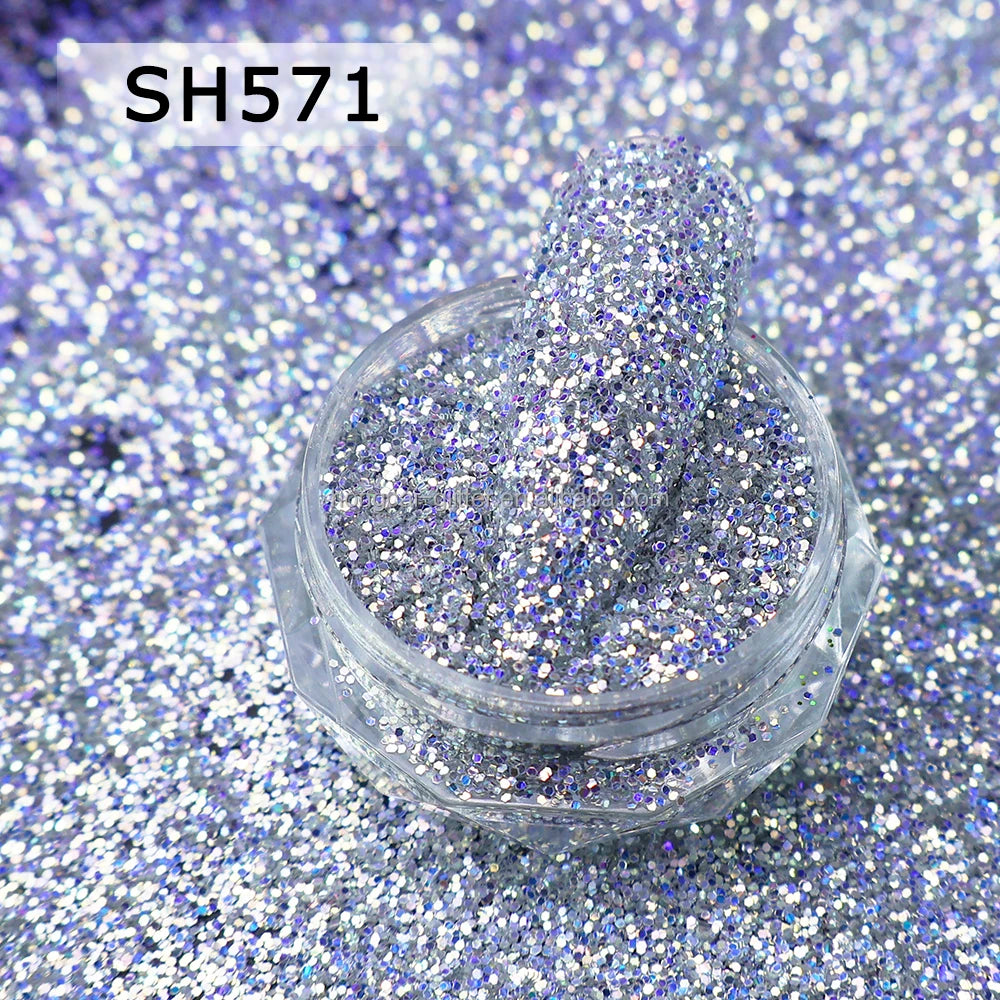 Bulk Stripe Holographic Glitter Wholesale Color Shifting Polyester Fine Glitters for Resin Crafts