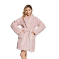 China Factory Lightweight Plain Dyed Thin Warm Winter Womens Plus Size Luxury Sherpa Fleece Wearable Business Fluffy Bademantel