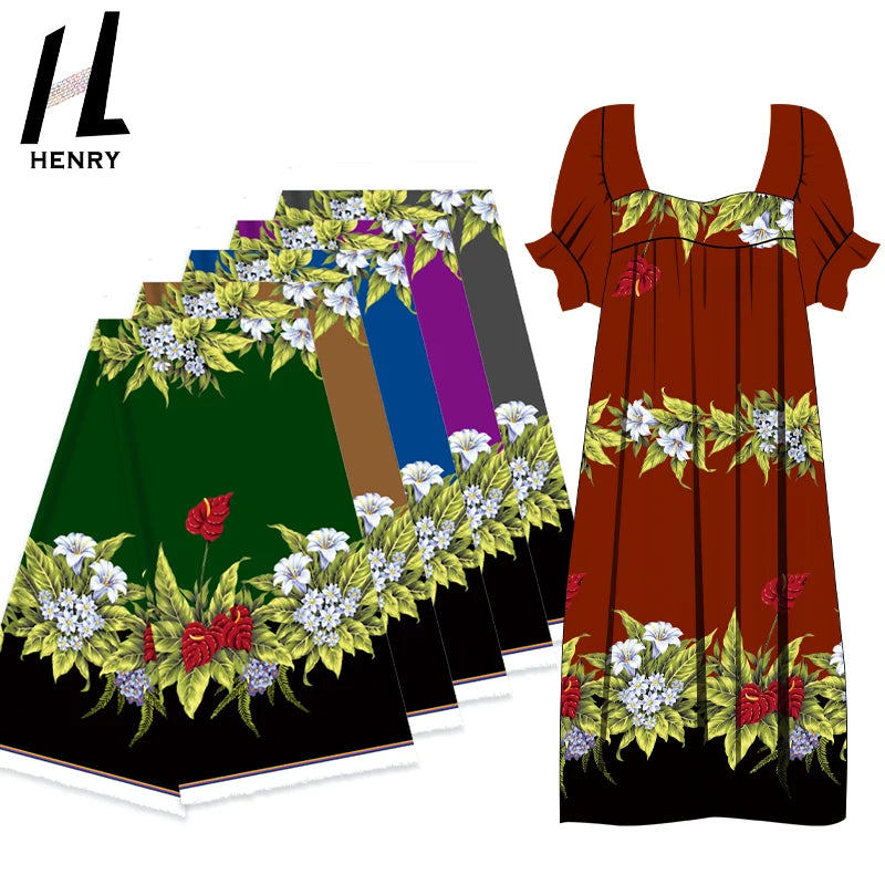 Henry Polyester Design Minimalist High Quality Floral Print Fabric for Clothing & MuMu Dresses