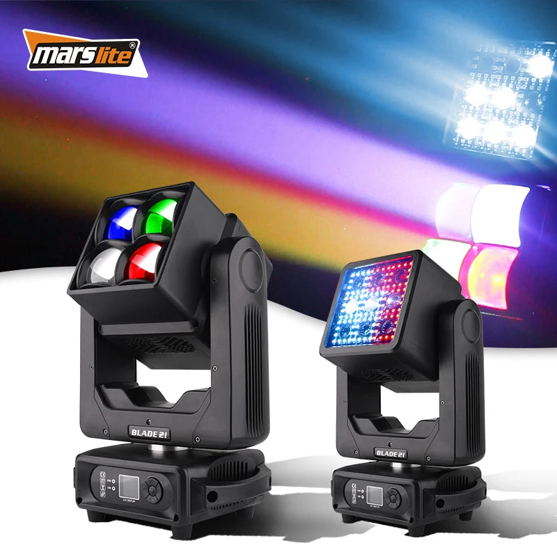 Marslite 4x60w Double -sided 6 XY Infinite Moving Head Light Stage Dj Disco Light