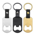 Ywganggu Stainless Steel Blank for Laser Multi Functional Bottle Opener PU Keychain Custom Metal Personalized Keychains