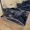 Luxury Black Automatic Electric Spa Head Water Therapy Shampoo Bed Hair Washing Massage Chair Shampoo Bed With Bowl Steamer