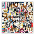 50Pcs K-ON Light Sounds Girl Yoyo Japanese Anime Comics Decorative Sticker Gifts Student Vinyl Cartoon Stickers