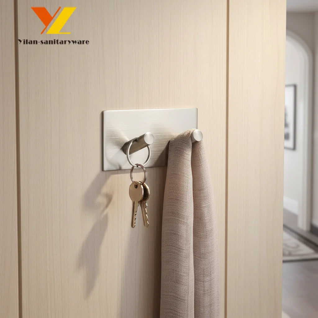 Hot Sell Durable Multifunctional Stainless Steel Towel Hook Strong Wall Adhesive Hooks