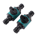 Plastic Garden Hose Pipe Fittings Quick Connect with Valve Hose Straight Connector Water Pipe Connector MegaBDM