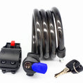 New Design Anti-breaking Mountain Bike Lock Motorbike Key Lock 12mmx1.2m Chain Cable Anti-theft Bicycle Lock