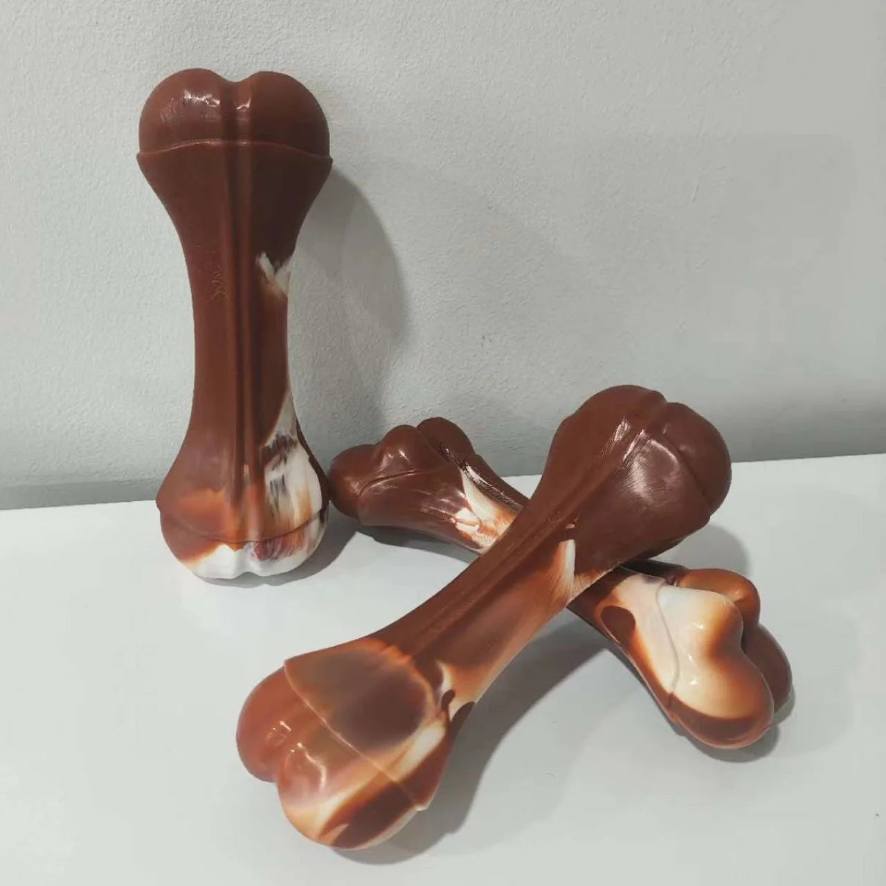 Indestructible Beef-Flavored Nylon Luxury Dog Chew Toy Bite-Resistant Bone Shape for Aggressive Chewers Fashion Modern Daily Use