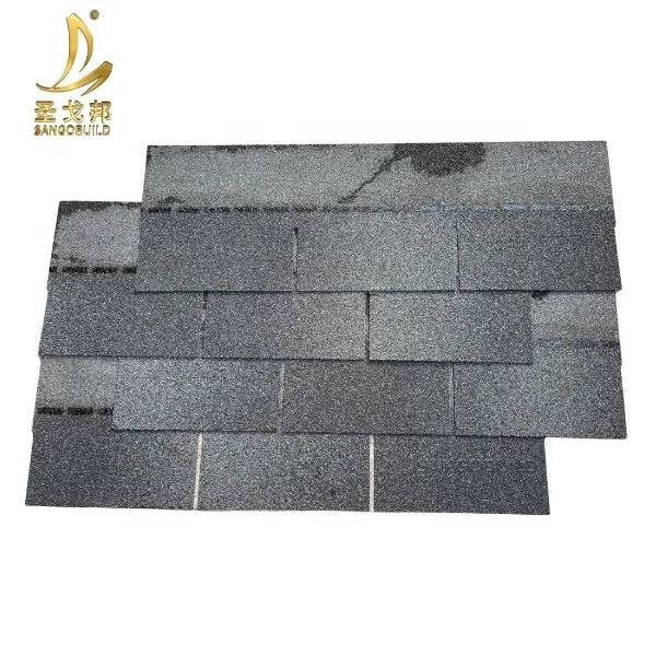OEM Asphalt Roofing Shingles Clay 3 Tab Black Color Durable 20-30 Year Warranty Roof Tiles