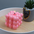 Geometric Heart Cube Scented Candle Silicone Mold Valentine's Day Gift Heart Candle Molds