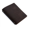 Vintage Top-Grade A5 Notebook Cowhide Loose Leaf Custom Logo Business Promotion Journals & Office Gift Leather Cover Diary