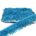 Handmade Beaded Lace Blue Fabric Sequins Beaded Banding Trims for Garment Accessories