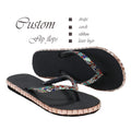 Summer Wedding Guest Gift Bulk Anti-Slip Flip Flops with Rhinestones Ciabatte Infradito Wedding Flip Flops