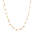 INS New Gold Star Choker Necklace From Outer Banks Sarah Cameron Necklace Star Chain Dainty Necklace Summer Beach Jewelry 2021