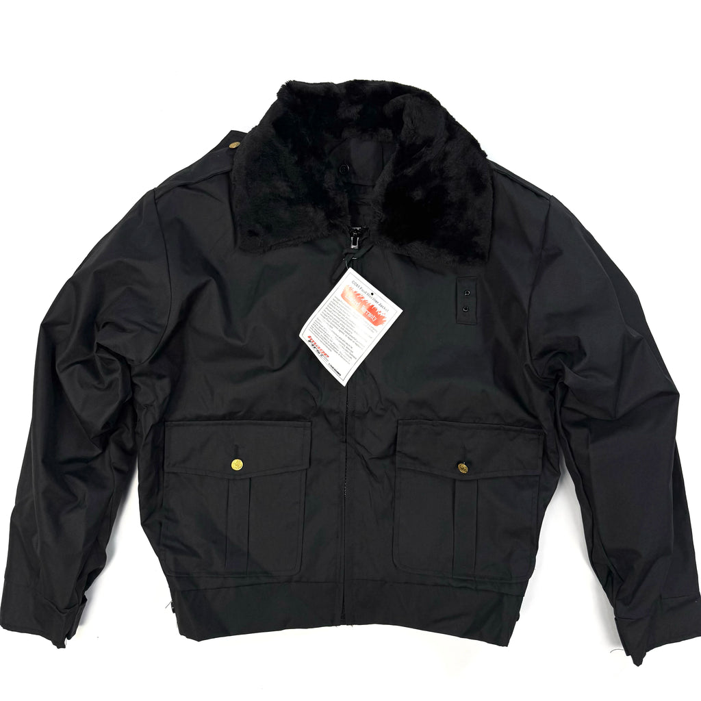 American Retro Classic Design Guard Uniforms New Bomber Jacket with Detachable Fur Liner Collar for Winter Use Designed Shirley