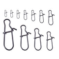 50PCS/Bags Metal Swivel Pin Connector Fishing Accessories Strengthen Gourd Shape Pins Lure Buckle Sea Fishing Tackle