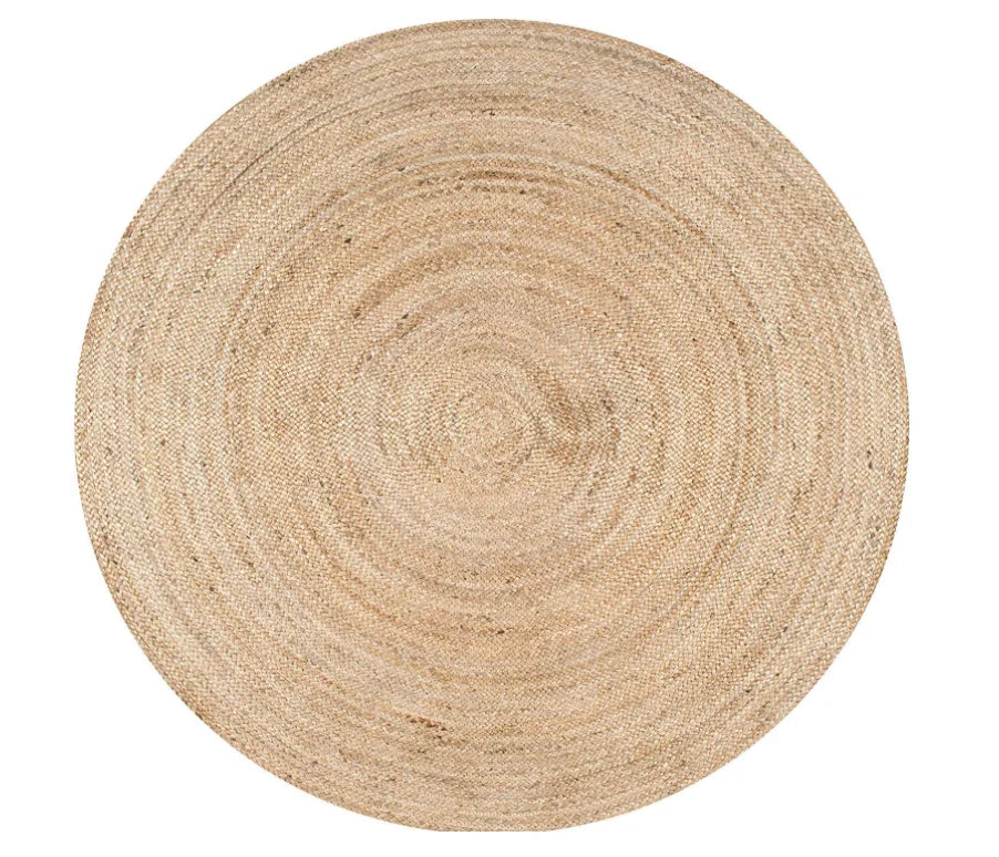 Hot Sale Custom round Polyester Rug Modern Simple Style Anti-Slip with Logo Plush Pile Height for Living Room Machine Made