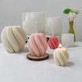 3D Morning Glory Flower Design Candle Mold Swirl Sculpture Pillar Candle Soap Silicone Mold for Making Candle