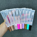 Slim 15ml Low MOQ Private Label Custom logo clear Transparent Lip Gloss Squeeze Tube