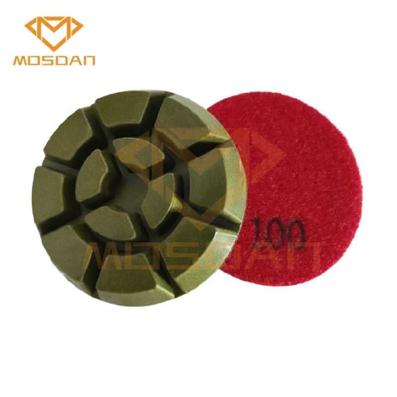 4 Inch Grit 100 Diamond Floor Concrete Abrasive Polishing Pads