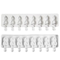 8 Hole Silicone Ice Cream Mold Heart Shaped Gourd String Ice Pop Mould DIY Popsicle Molds Pudding Dessert Moulds Tray