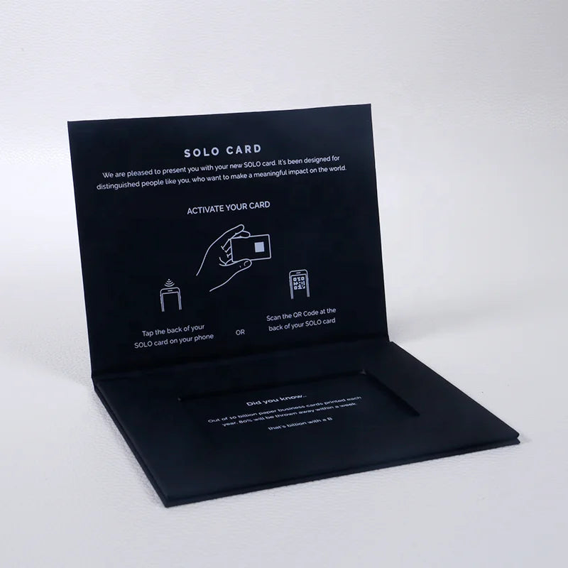 Custom Luxury Magnetic Credit Card Gift Boxes VIP Card Packaging Paper Box for Promotion Card