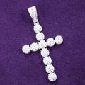 Hip Hop GRA Iced Out Bling VVS D Color Moissanite 925 Sterling Silver Pass Diamond Tester Solitaire Cross Pendant  for Men