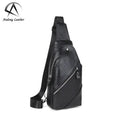 Andong Leather Genuine Leather Crossbody Chest Bag for Men Multifunction Male Shoulder Sling Bags Casual Outdoors Pack Handbag MegaBDM