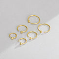 Minimalism Real 925 Sterling Silver 18k Gold Plating Thin Hoop Nose Stud Piercing for Women Cartilage Earrings Wholesale