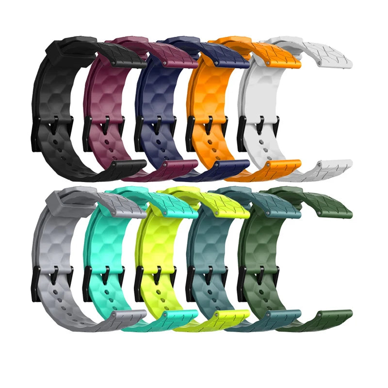 IVANHOE Soccer Pattern 20 22mm Watch Band for Huawei Watch GT2 GT3 / for samsung S2 /active 2/for Amazfit GTR Silicone