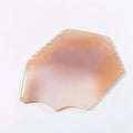 DIY Beauty Face Massage Real Jade Grey Agate pink butterfly Gua Sha Bian Stone Tool