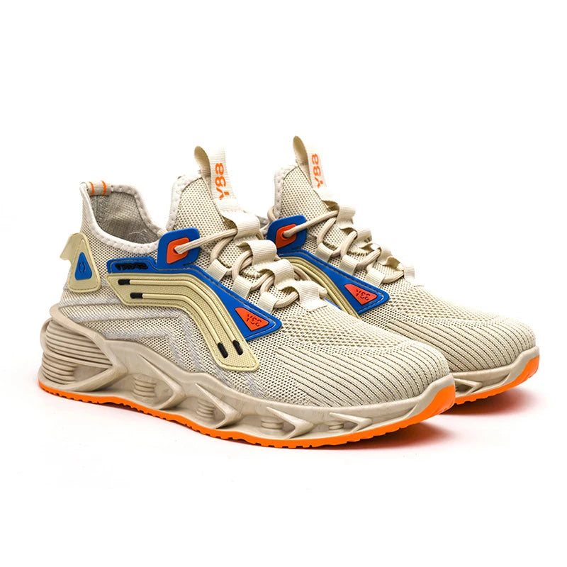 Fashion Mens Sports Running Shoe Shock-Absorbent Outdoor Sport Shoes Lightweight Sneakers for Men