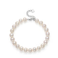 Women's Silver Charm Bracelet with Pearl Beads Classic Style for Weddings Parties Mother's Day Gift From Factory Direct Prices