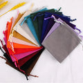 Lower Price Mini Custom Colorful Small Drawstring Velvet Bag Packaging for Jewelry